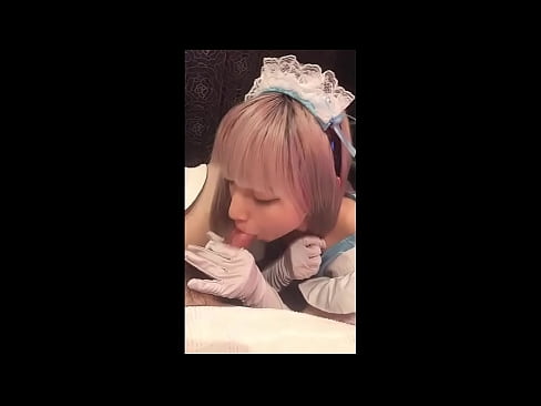 ❤️ Idol Seapánach [mayuka], culaith maid na Fraince, cuid 1, blowjob agus jerk off le lotion ❤️❌  Just a porn  linn ﹏