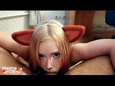 ❤️ Kitsune swallow dick agus cum ina bhéal ❤️❌  Just a porn  linn ﹏